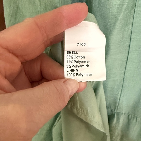 Green Sleeveless Crochet Dress - Picture 9 of 11